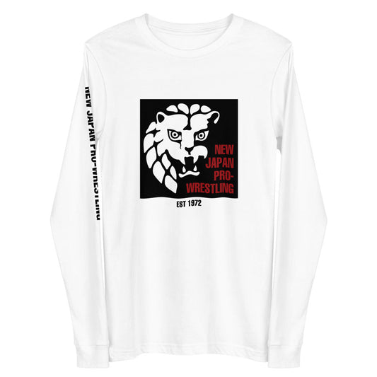 Lion Mark Square Long Sleeve Tee (White) Shirts & Tops PW Catalog