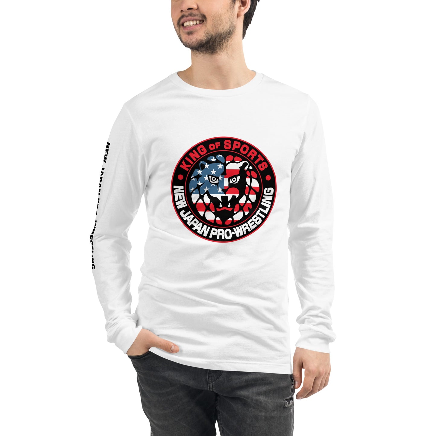 Lion Mark USA Long Sleeve T-shirt/ White T-Shirt PW Catalog
