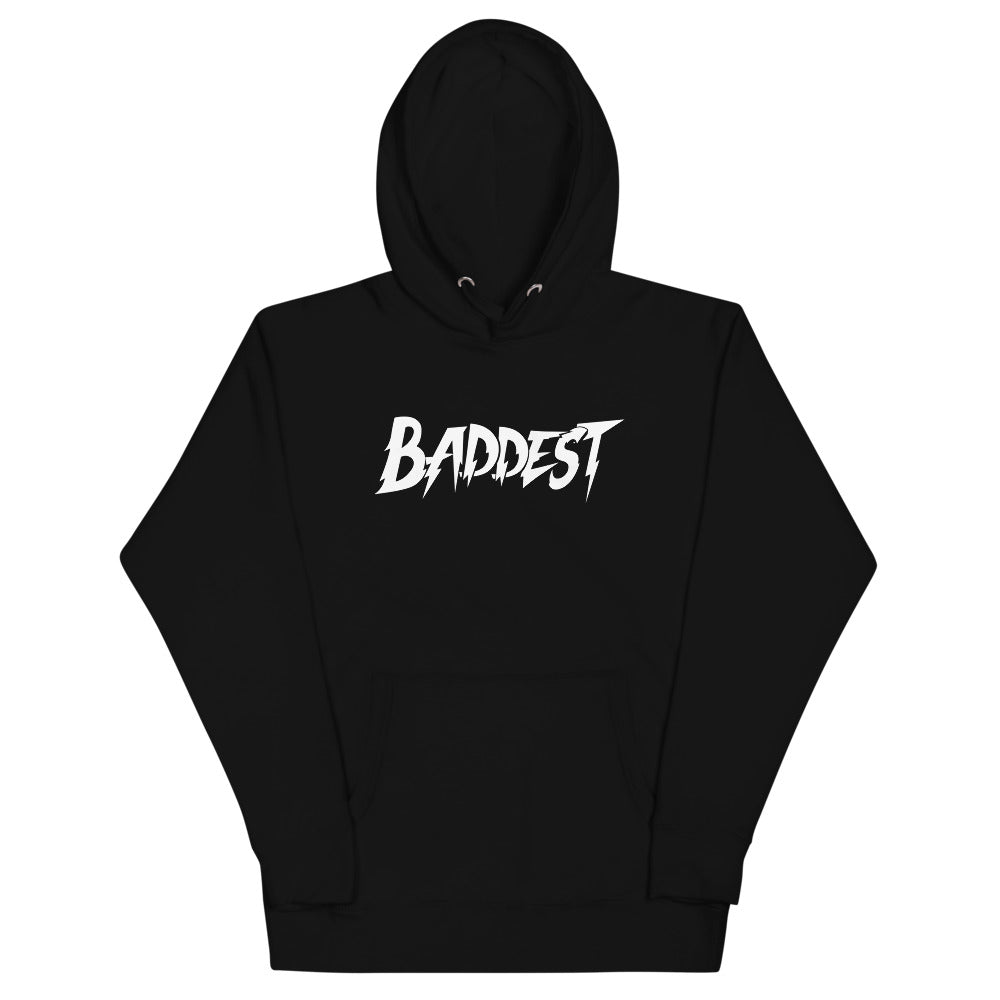 [Color:Black] Ronda Rousey "Baddest" Pullover Hoodie Sweatshirt