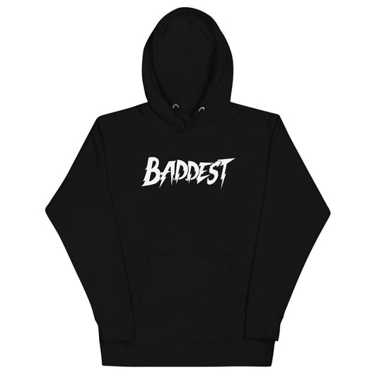 [Color:Black] Ronda Rousey "Baddest" Pullover Hoodie Sweatshirt