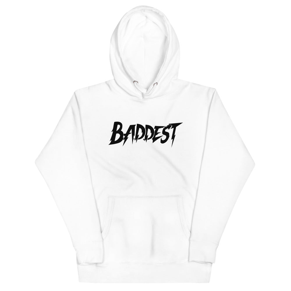 [Color:White] Ronda Rousey "Baddest" Pullover Hoodie Sweatshirt