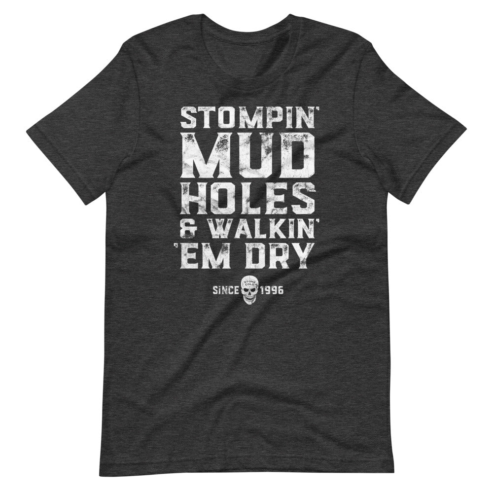 [Color:Dark Grey Heather] Stone Cold Steve Austin "Stomping Mud Holes Since 96" T-Shirt