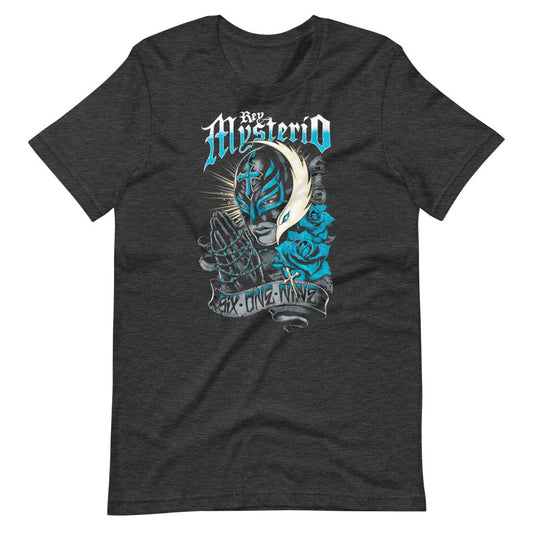 [Color:Dark Grey Heather] Rey Mysterio "Six-One-Nine" T-Shirt
