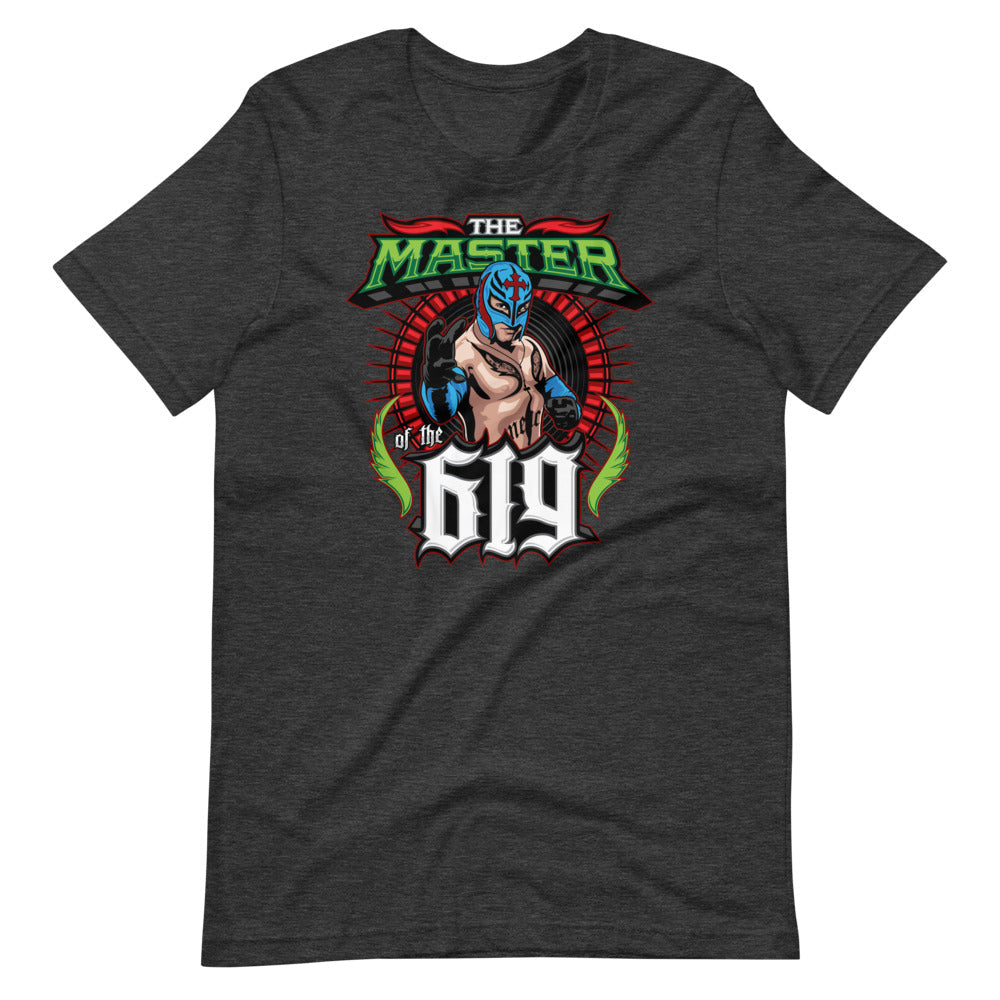 [Color:Dark Grey Heather] Rey Mysterio "Master of The 619" T-Shirt