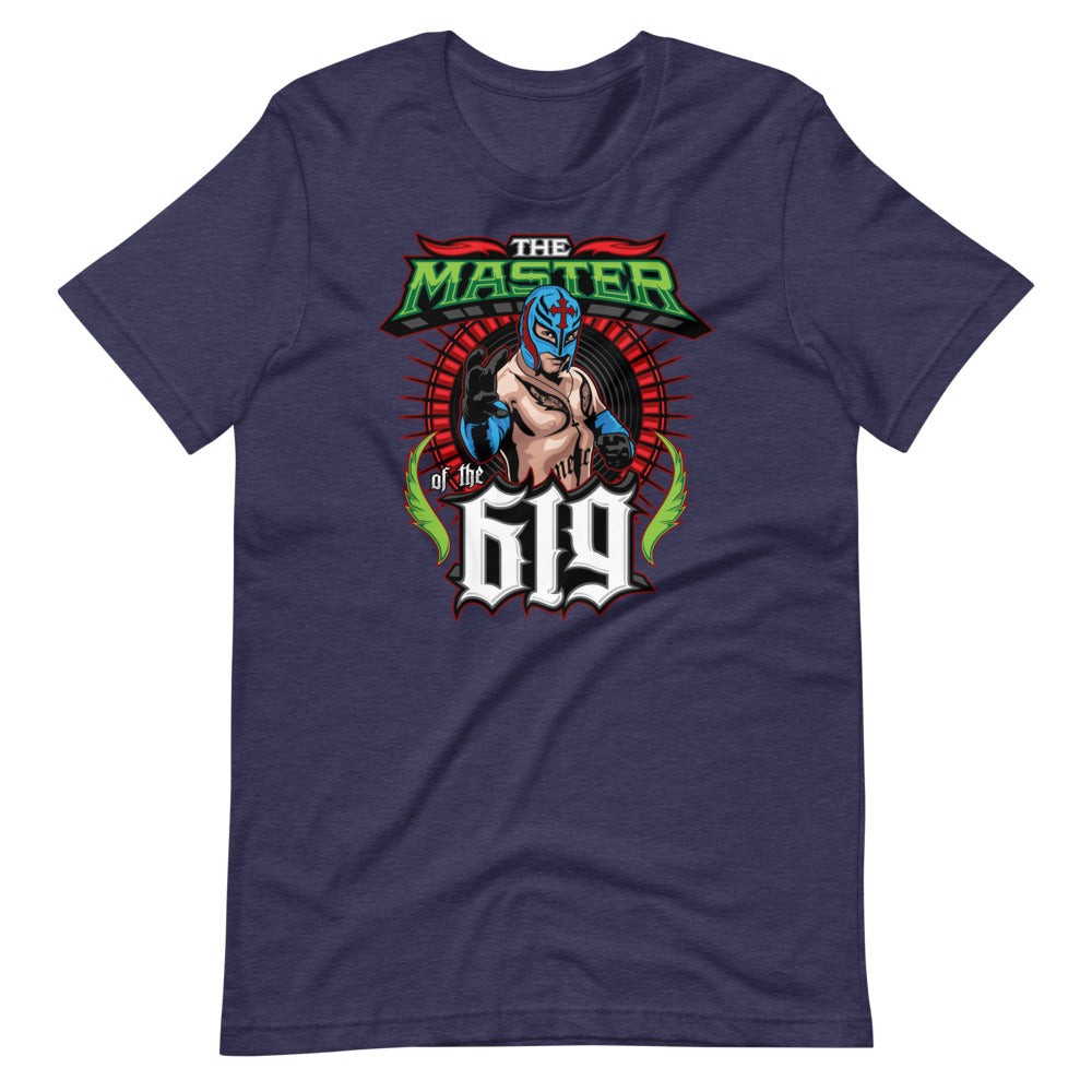 [Color:Heather Midnight Navy] Rey Mysterio "Master of The 619" T-Shirt