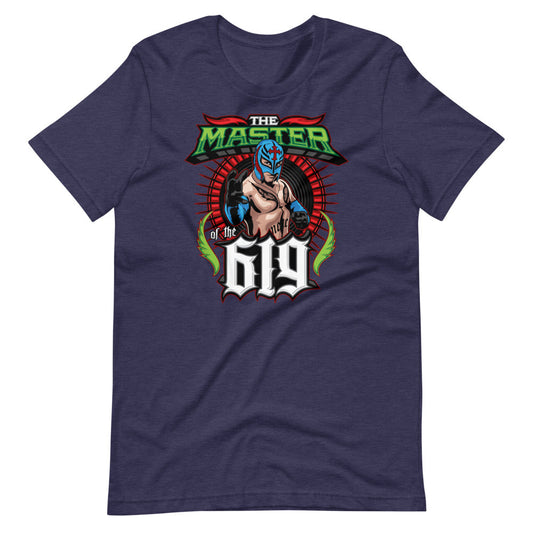 [Color:Heather Midnight Navy] Rey Mysterio "Master of The 619" T-Shirt