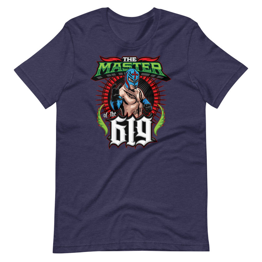 [Color:Heather Midnight Navy] Rey Mysterio "Master of The 619" T-Shirt