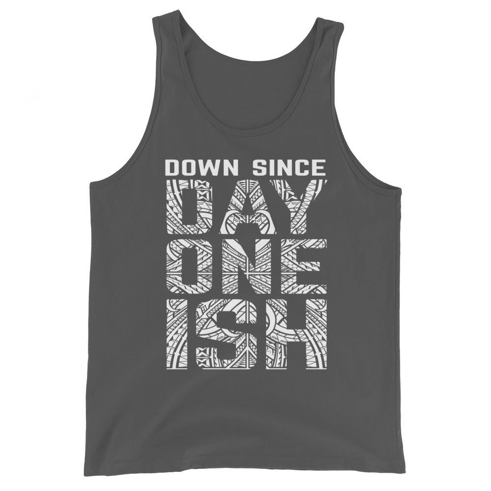 [Color:Asphalt] The Usos "Down Since Day One Ish" Tank Top