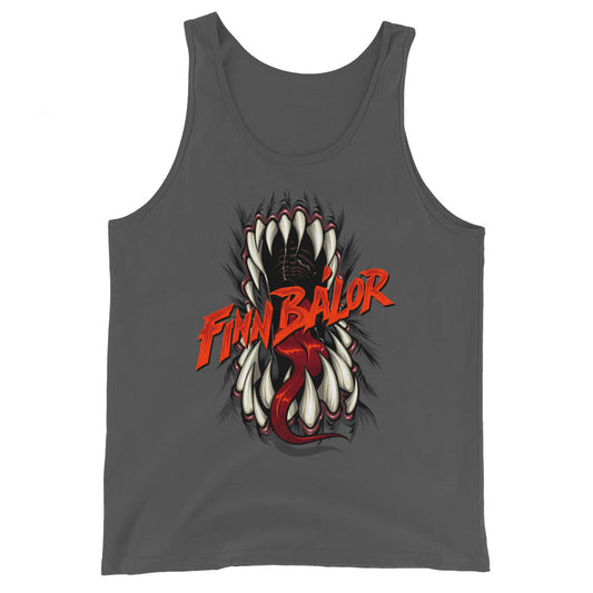 [Color:Asphalt] Finn Balor "Demon Teeth" Tank Top