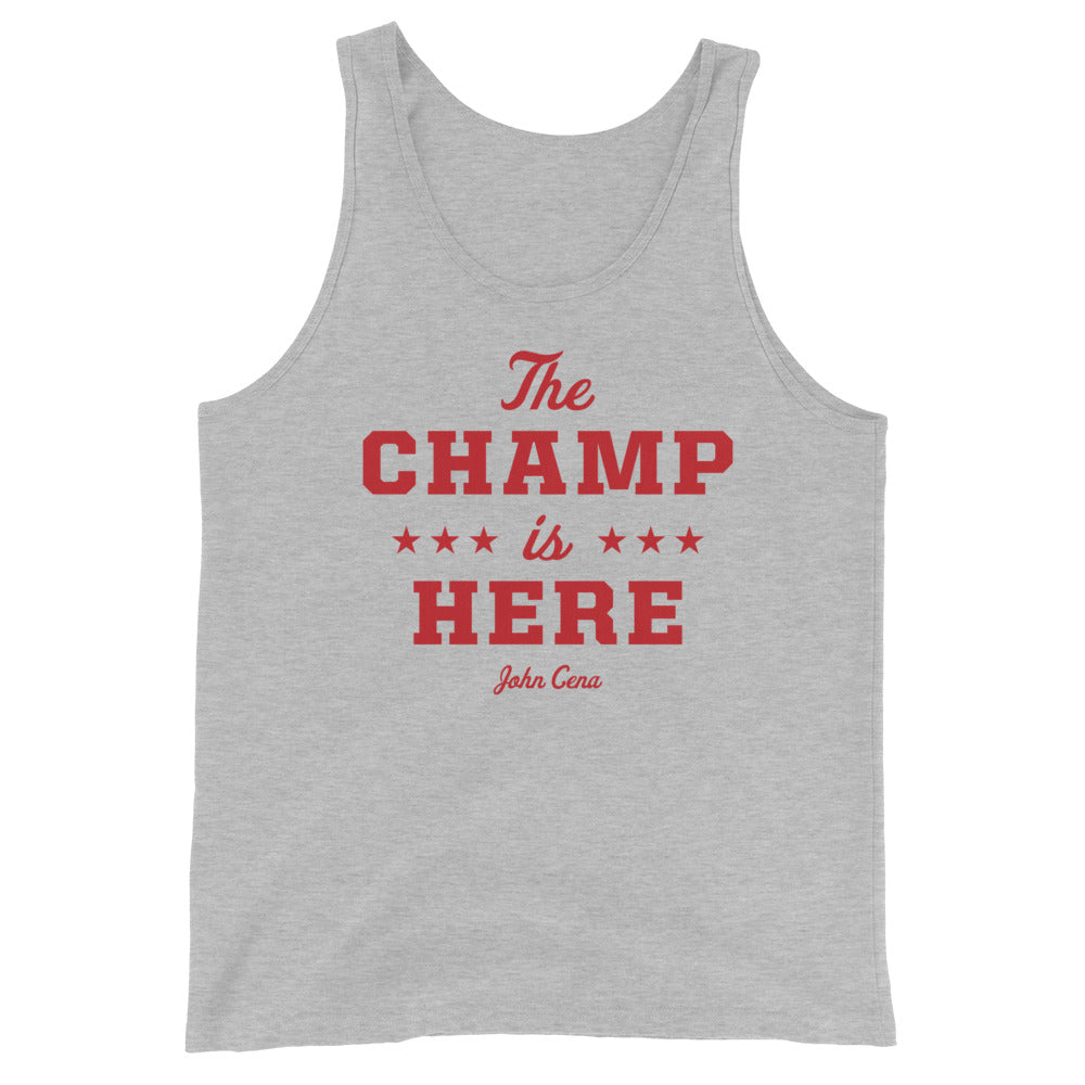 [Color:Athletic Heather] John Cena "The Champ is Here" Tank Top