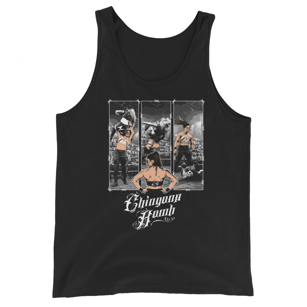 [Color:Black] Raquel González "Chingona Bomb" Tank Top