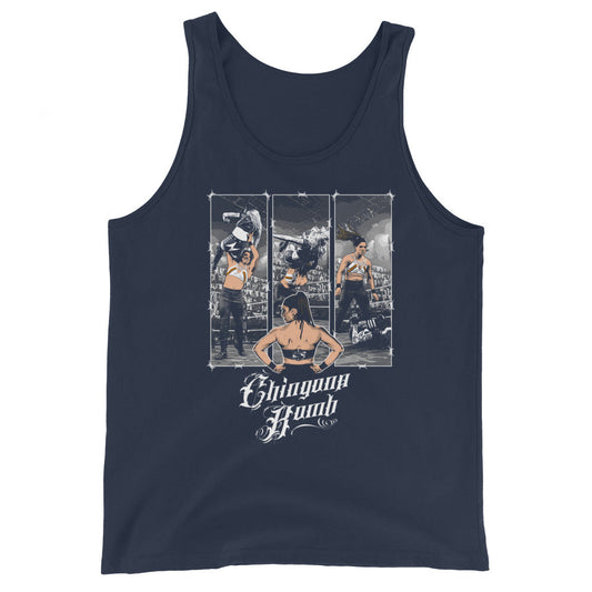 [Color:Navy] Raquel González "Chingona Bomb" Tank Top