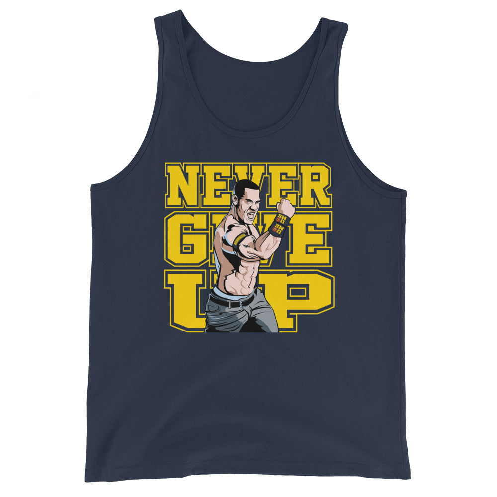 [Color:Navy] John Cena "Never Give Up" Tank Top