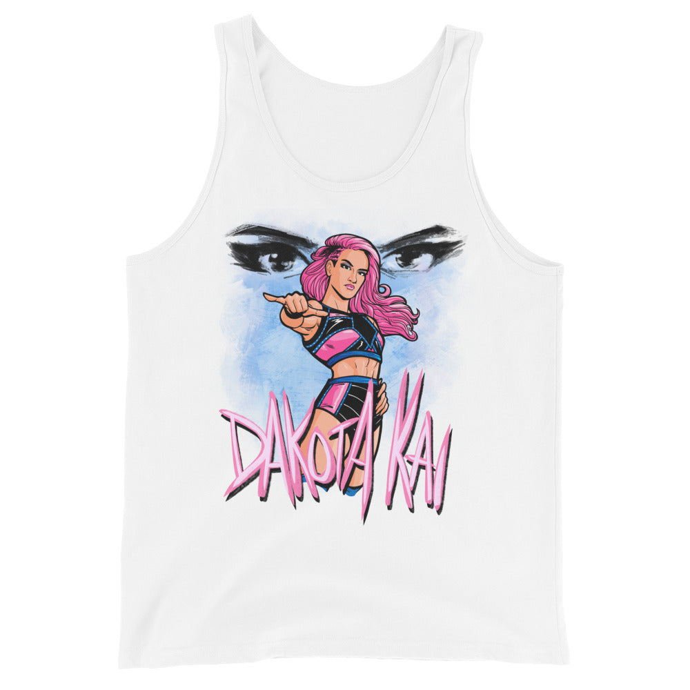 [Color:White] Dakota Kai Illustrated Tank Top