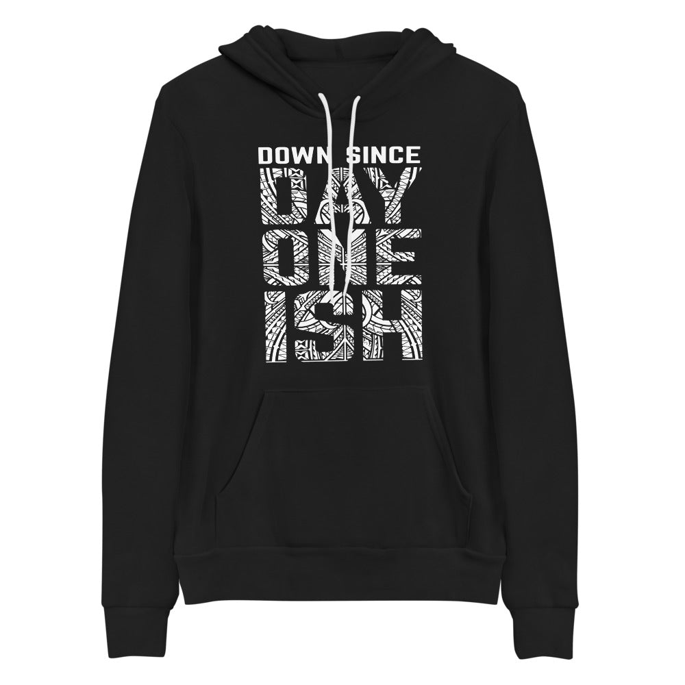 [Color:Black] The Usos "Down Since Day One Ish" Pullover Hoodie Sweatshirt