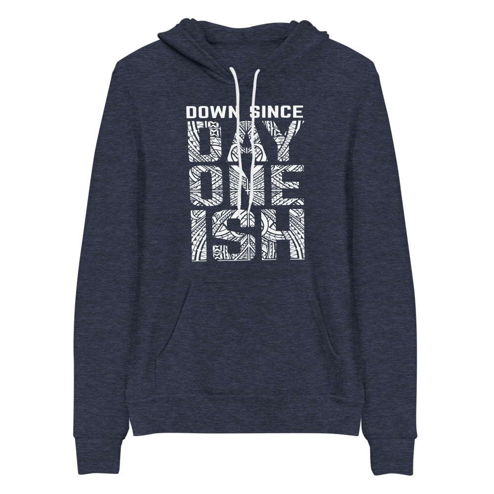 [Color:Heather Navy] The Usos "Down Since Day One Ish" Pullover Hoodie Sweatshirt