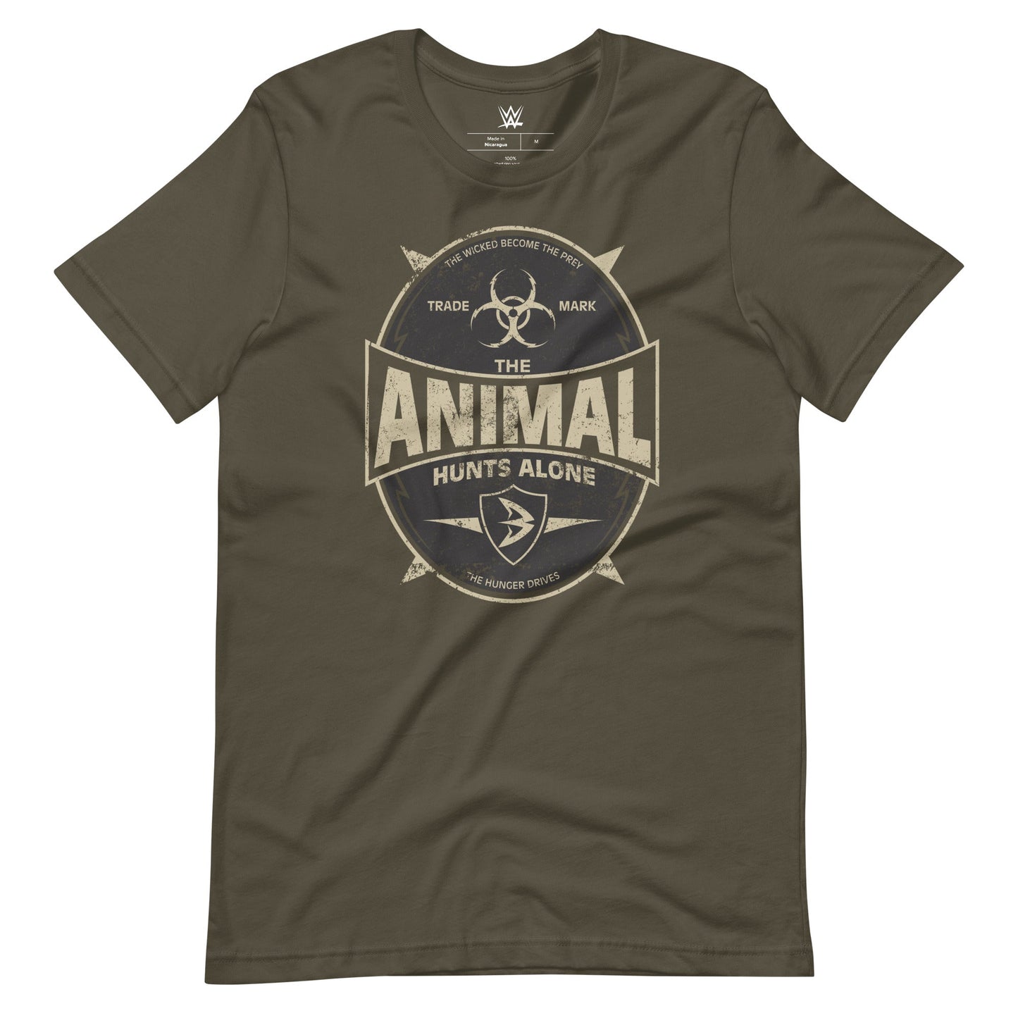 [Color:Army] Batista "The Animal Hunts Alone" t-shirt