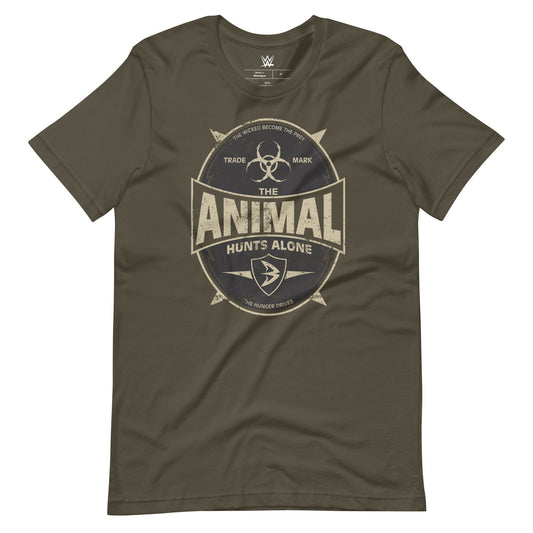 [Color:Army] Batista "The Animal Hunts Alone" t-shirt