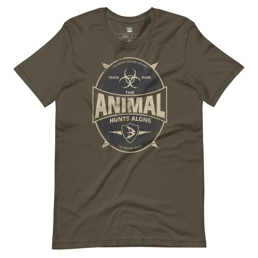 [Color:Army] Batista "The Animal Hunts Alone" t-shirt