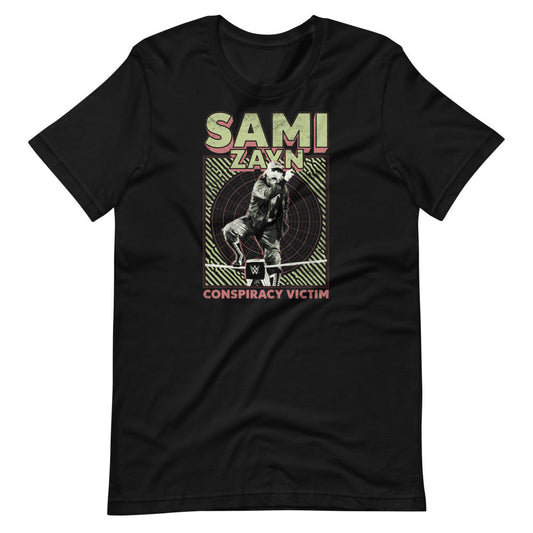 Sami Zayn "Conspiracy Victim" T-Shirt T-Shirt Black PWcatalog