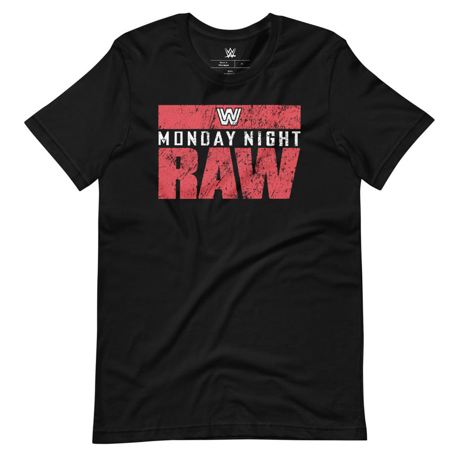 [Color:Black] Monday Night RAW Old School Logo T-Shirt