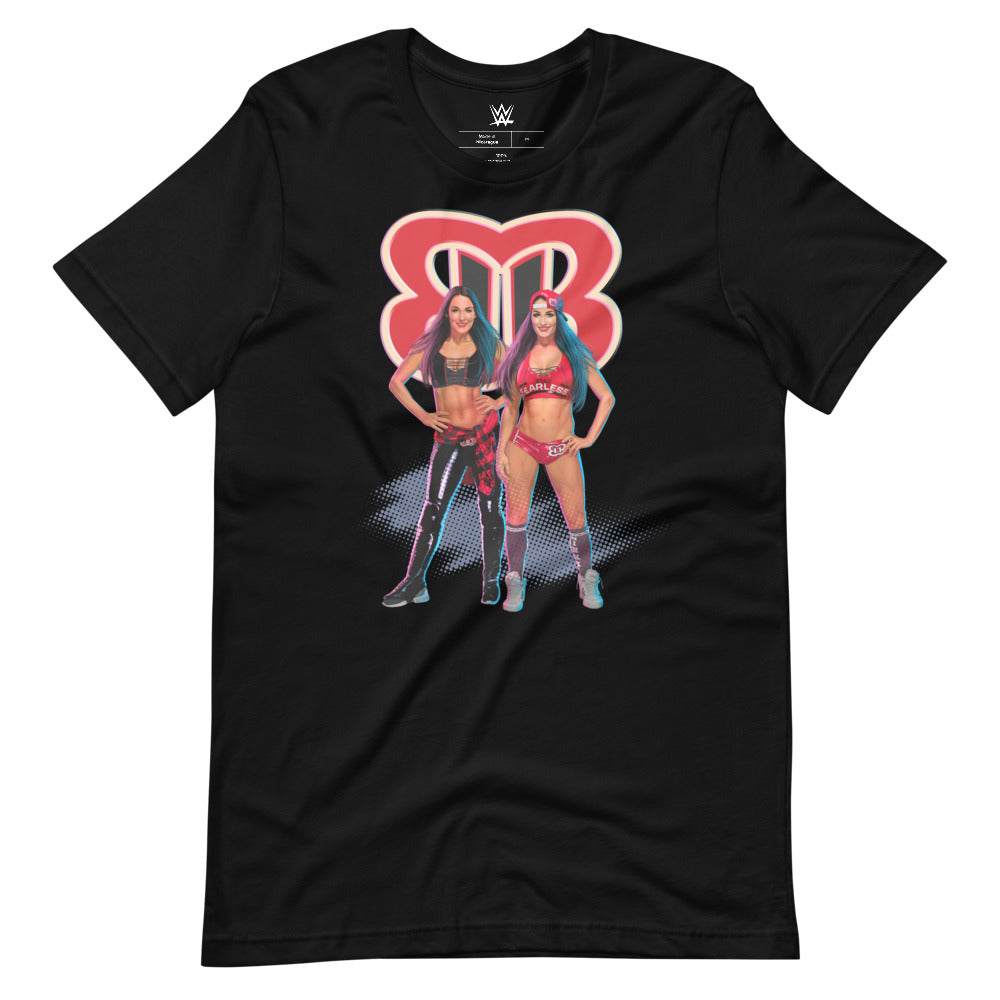 [Color:Black] The Bella Twins "Double Trouble Photo" T-Shirt