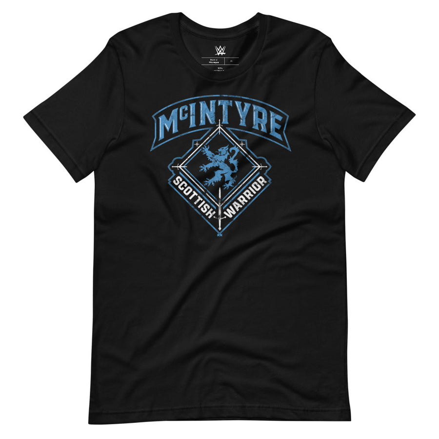 [Color:Black] Drew McIntyre "Scottish Warrior" T-Shirt