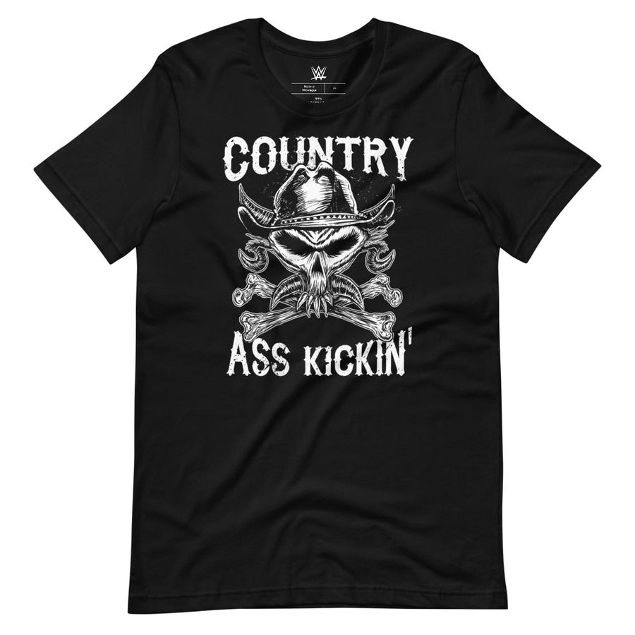 [Color:Black] Brock Lesnar "Country Ass Kickin' Skull" T-Shirt