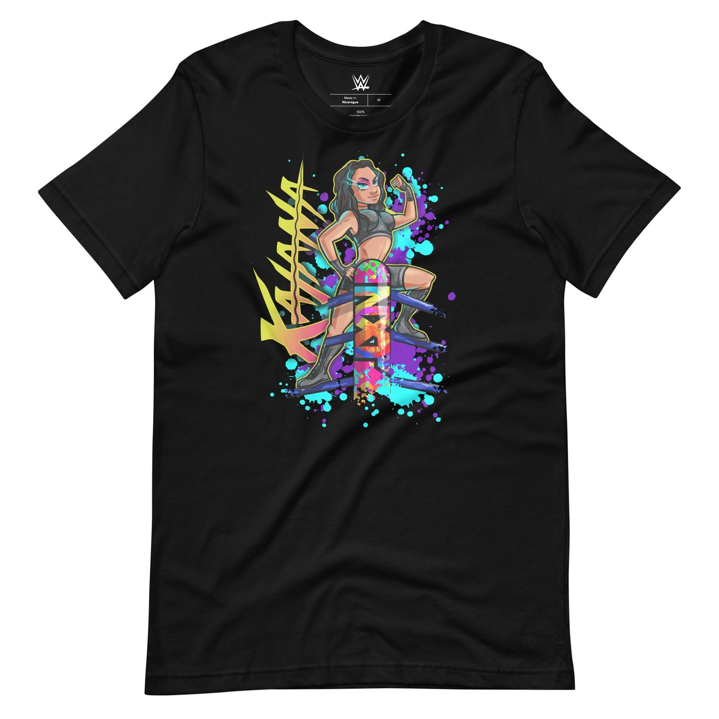 [Color:Black] Katana Chance Illustrated T-Shirt