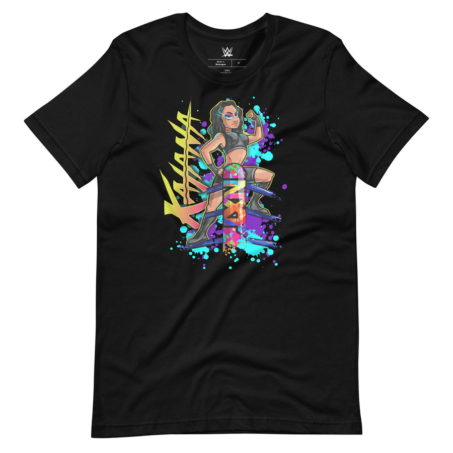 [Color:Black] Katana Chance Illustrated T-Shirt