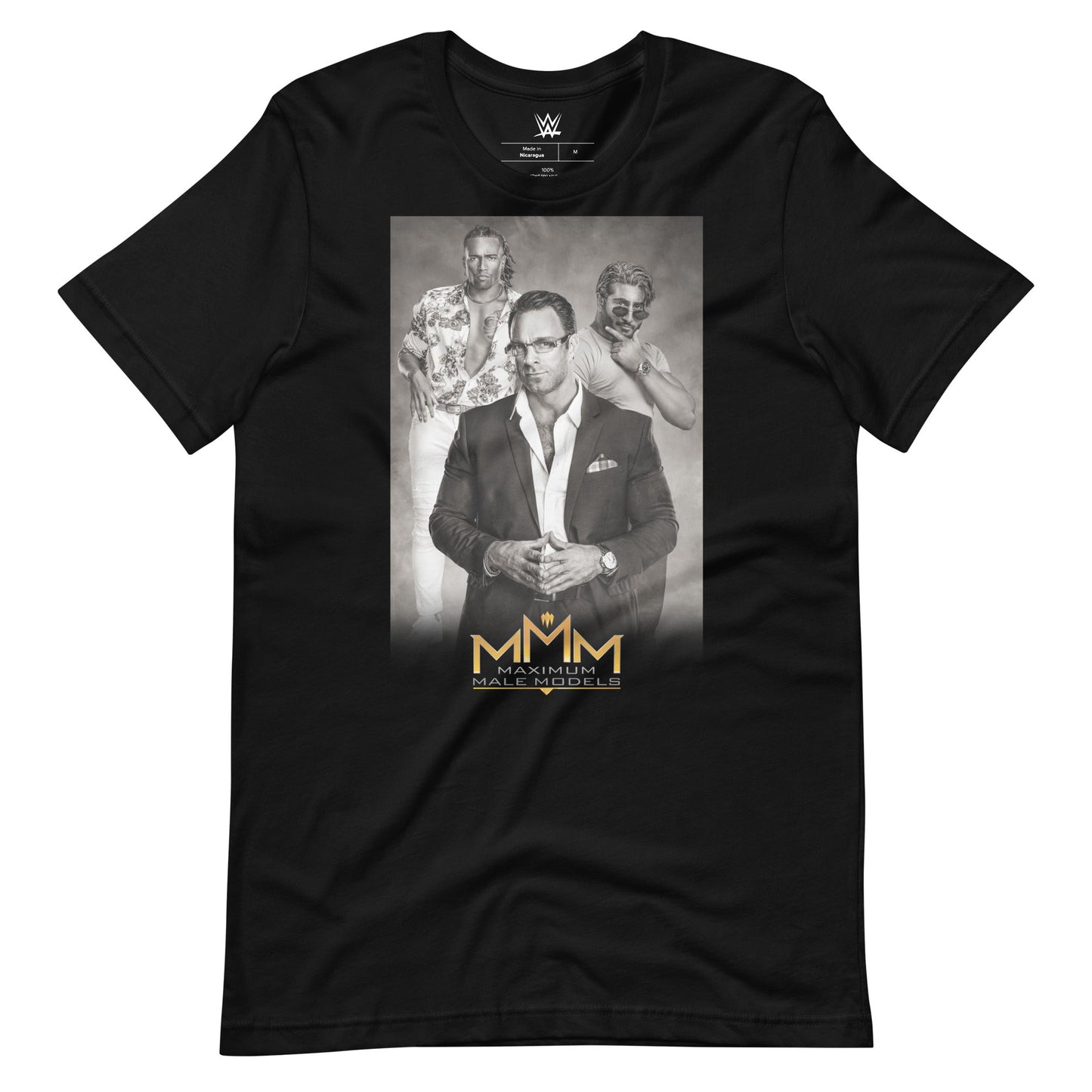 [Color:Black] Maximum Male Models Photo T-shirt