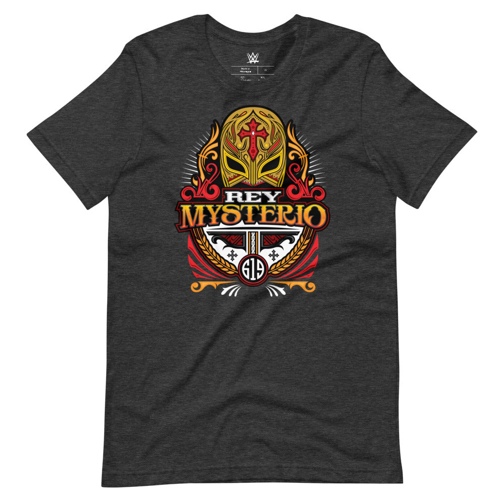 [Color:Dark Grey Heather] Rey Mysterio "619 Mask" T-Shirt