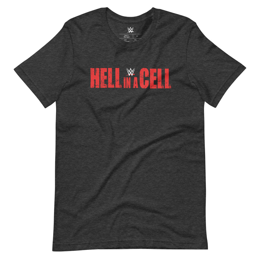 [Color:Dark Grey Heather] WWE Hell in a Cell Logo T-Shirt
