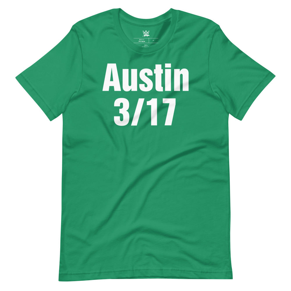 [Color:Kelly] Stone Cold Steve Austin "Austin 3/17" St. Patrick's Day T-Shirt