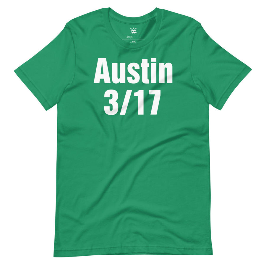 [Color:Kelly] Stone Cold Steve Austin "Austin 3/17" St. Patrick's Day T-Shirt