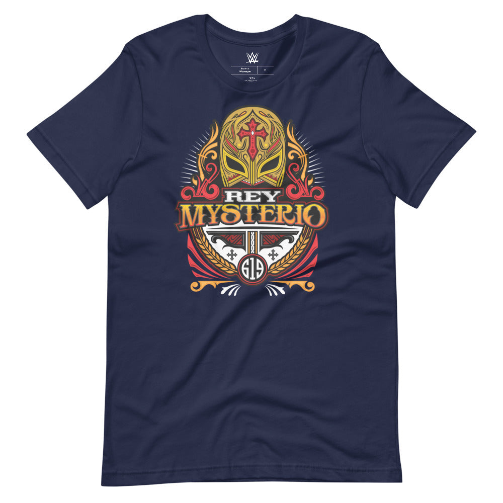 [Color:Navy] Rey Mysterio "619 Mask" T-Shirt