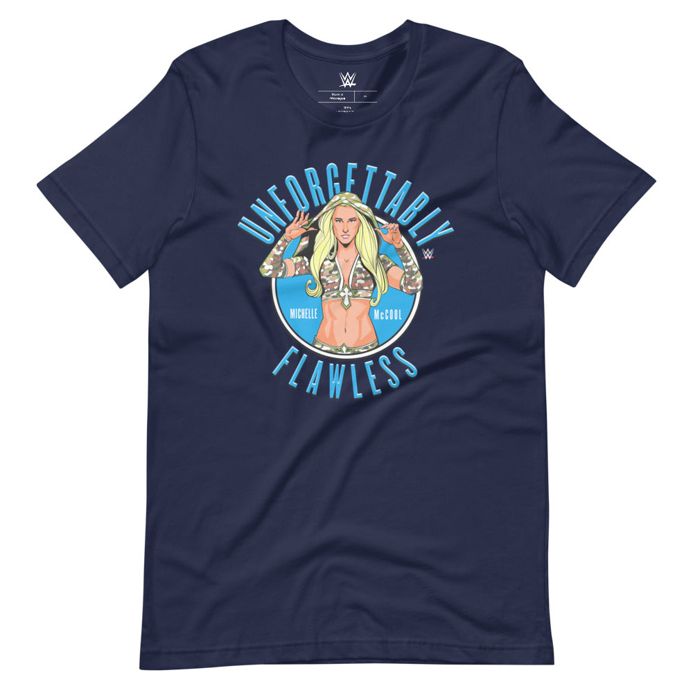 [Color:Navy] Michelle McCool Illustrated T-Shirt