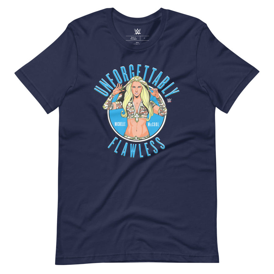 [Color:Navy] Michelle McCool Illustrated T-Shirt