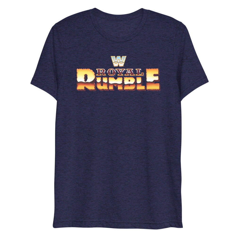 [Color:Navy Triblend] Royal Rumble Retro Logo Tri-Blend T-Shirt