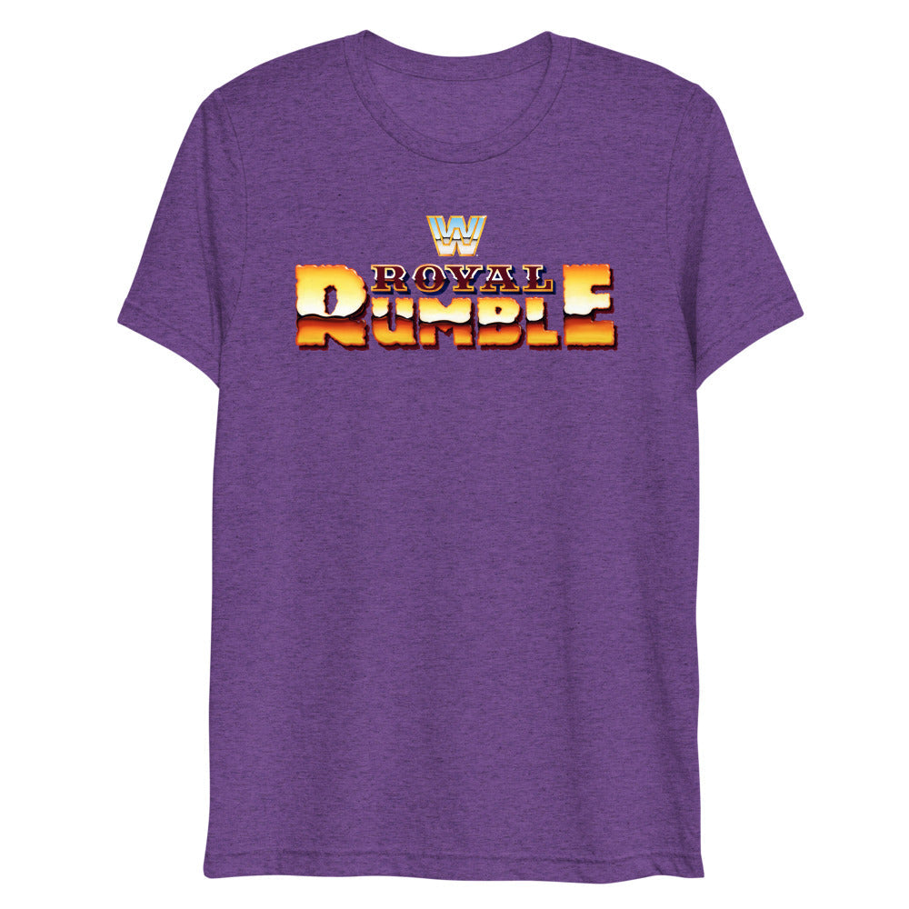 [Color:Purple Triblend] Royal Rumble Retro Logo Tri-Blend T-Shirt