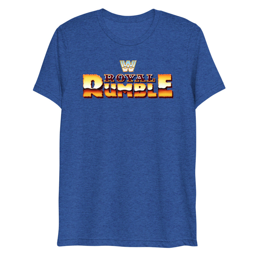 [Color:True Royal Triblend] Royal Rumble Retro Logo Tri-Blend T-Shirt