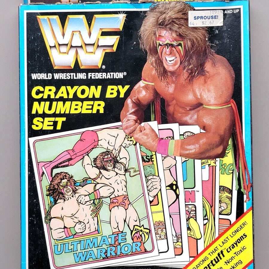 WWF Crayons by Number Ultimate Warrior 1990 PWcatalog