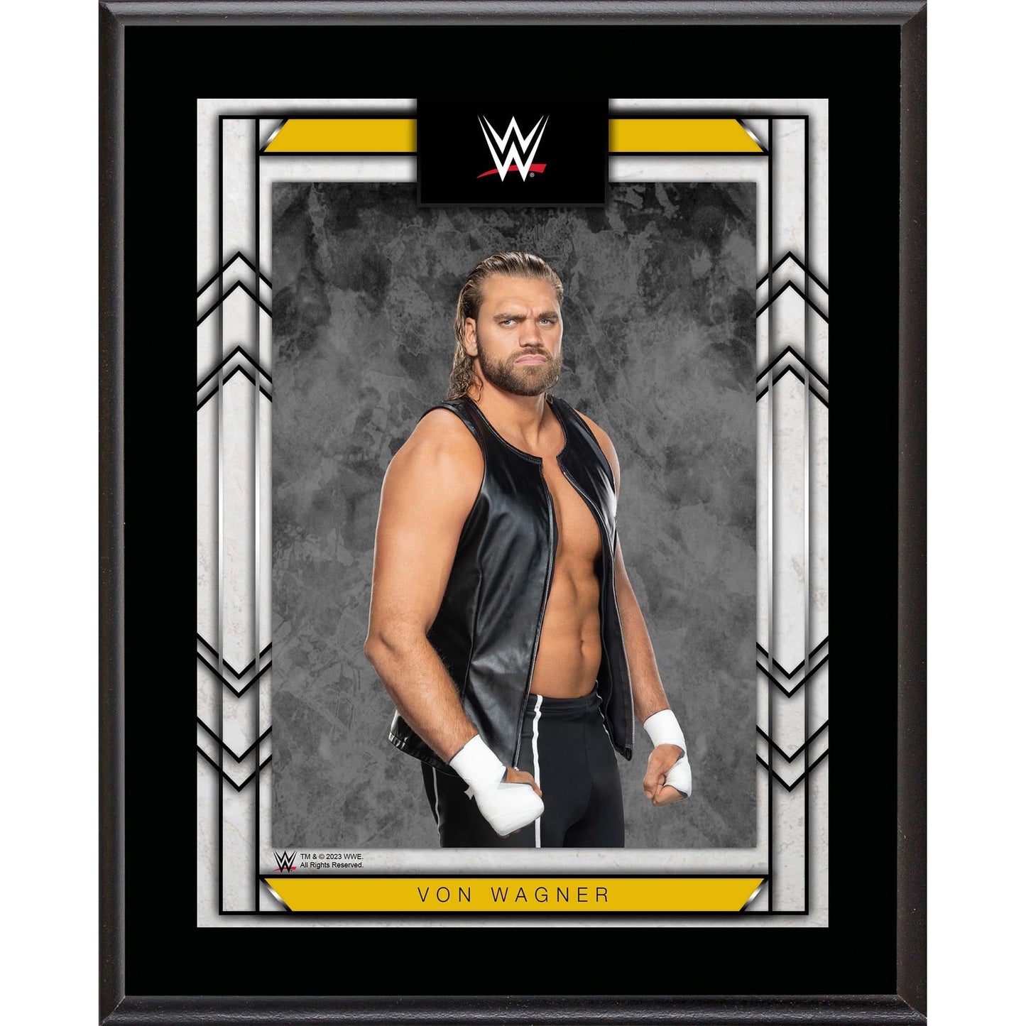 Von Wagner WWE 10.5" x 13" Sublimated Plaque