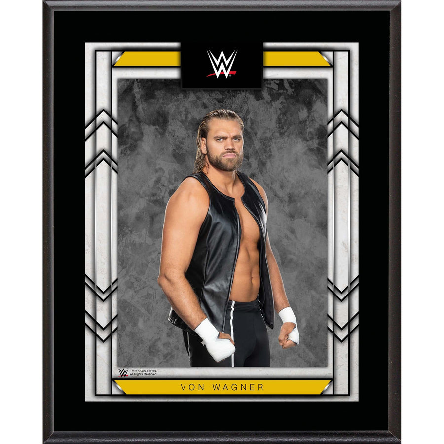 Von Wagner WWE 10.5" x 13" Sublimated Plaque