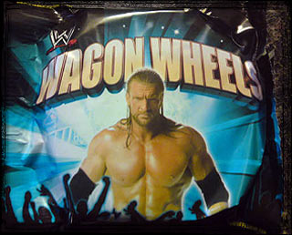 WWE Wagon Wheels Tesco UK chocolate biscuit bars 2002-2004