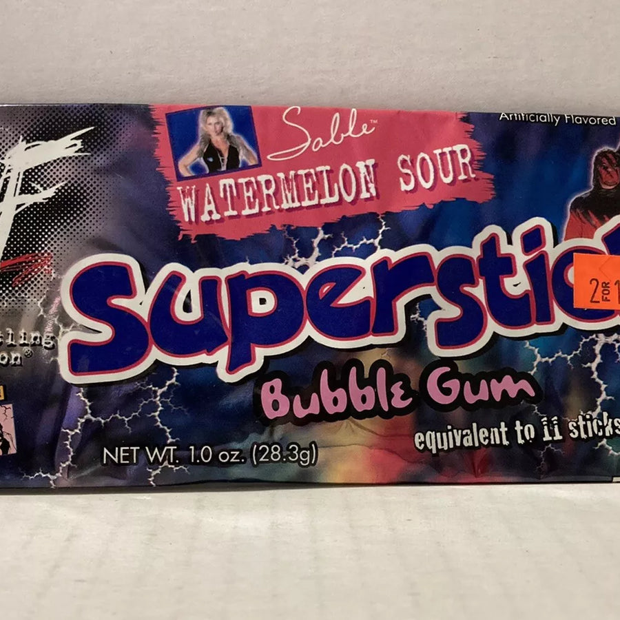 WWF Sable Superstick 1999 Bubble Gum Watermelon Sour PWcatalog