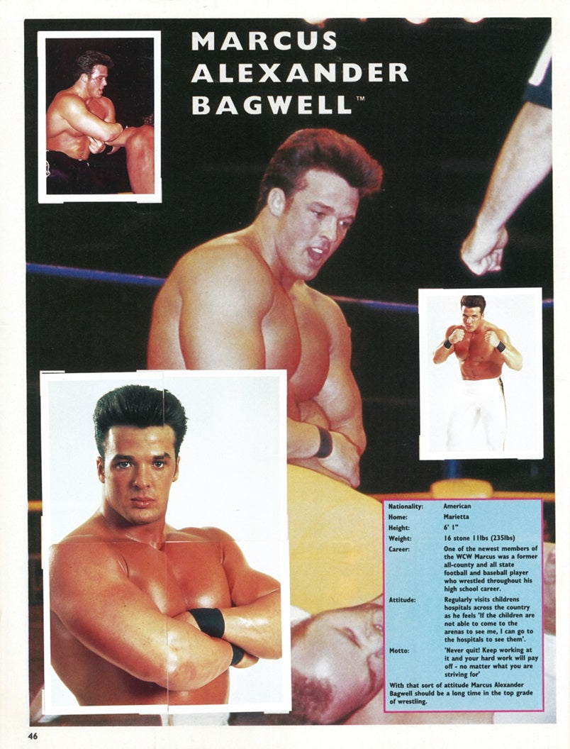 WCW Stickers Album 1992 UK Exclusive Stickers Album PW Catalog