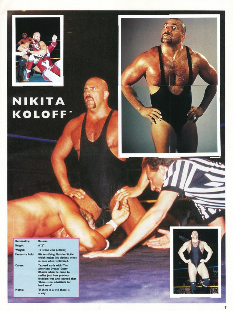 WCW Stickers Album 1992 UK Exclusive Stickers Album PW Catalog