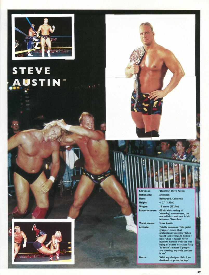 WCW Stickers Album 1992 UK Exclusive Stickers Album PW Catalog