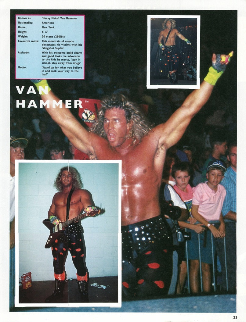 WCW Stickers Album 1992 UK Exclusive Stickers Album PW Catalog